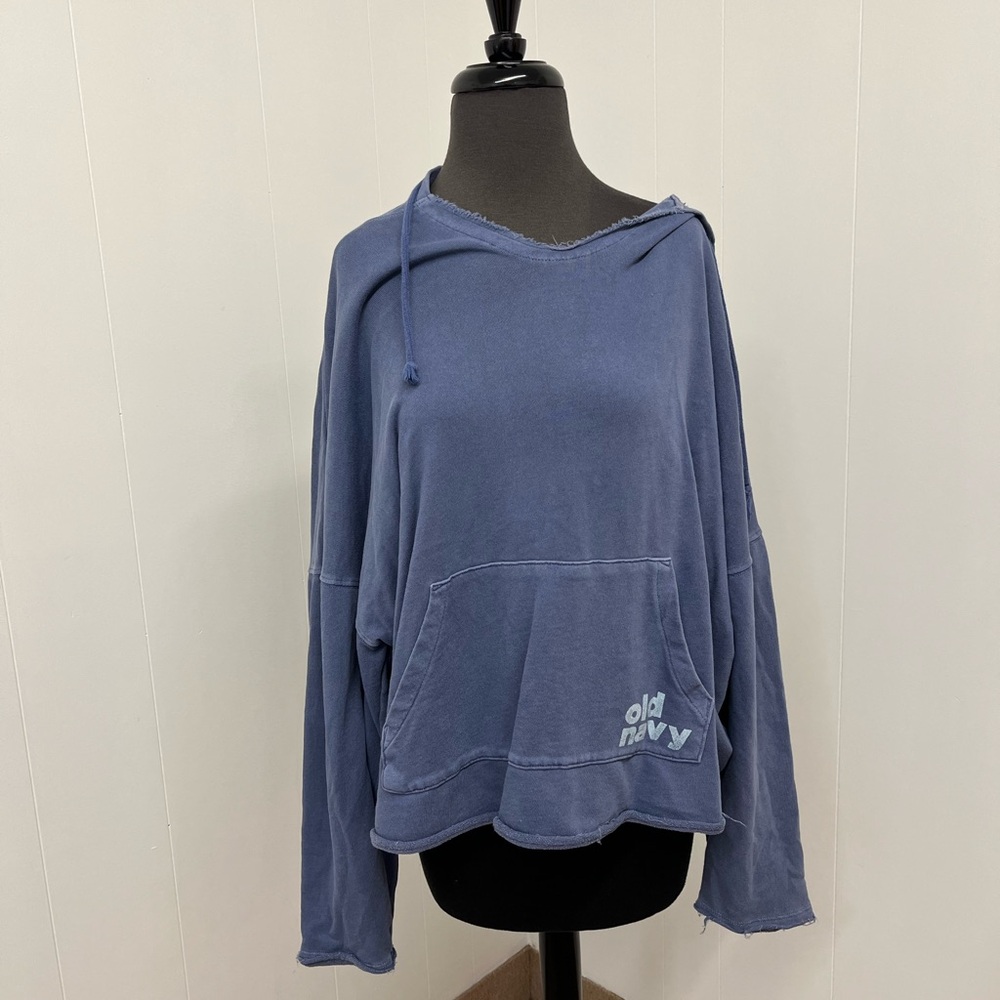 Old Navy Women's Indigo Hoodie Sweatshirt